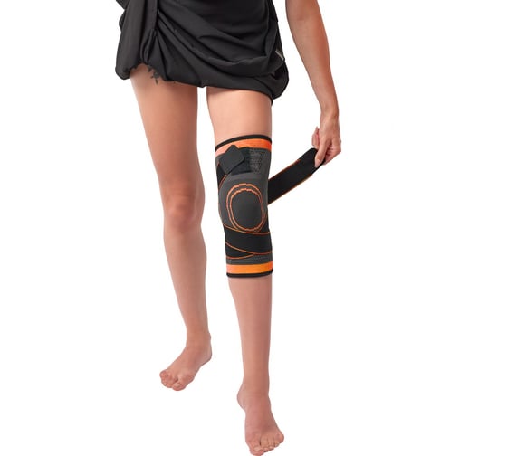 Суппорт колена BRADEX с утяжкой, оранжевый SF 0664