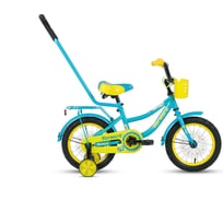 Велосипед FORWARD FUNKY 14, 2019-2020, бирюзовый/желтый, RBKW0LNF1020