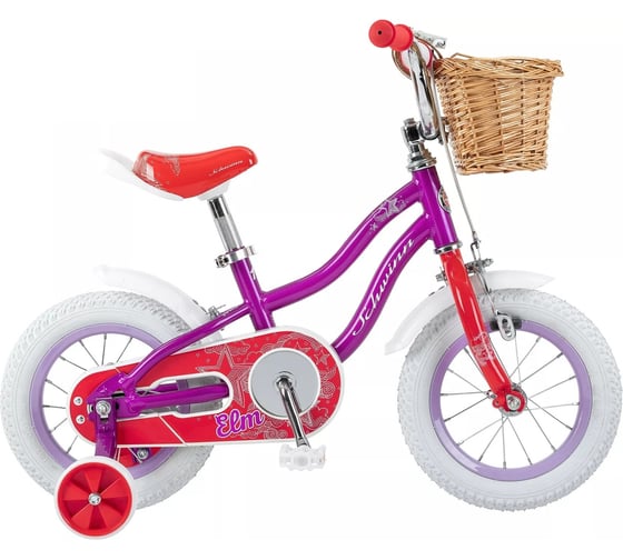 Детский велосипед Schwinn Elm 12 + корзина, purpule/white S0261RUA 1