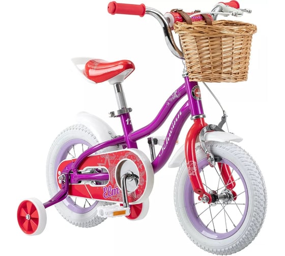 Детский велосипед Schwinn Elm 12 + корзина, purpule/white S0261RUA
