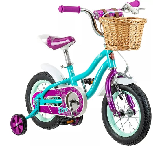 Детский велосипед Schwinn Elm 12 + корзина, teal S0261RUB