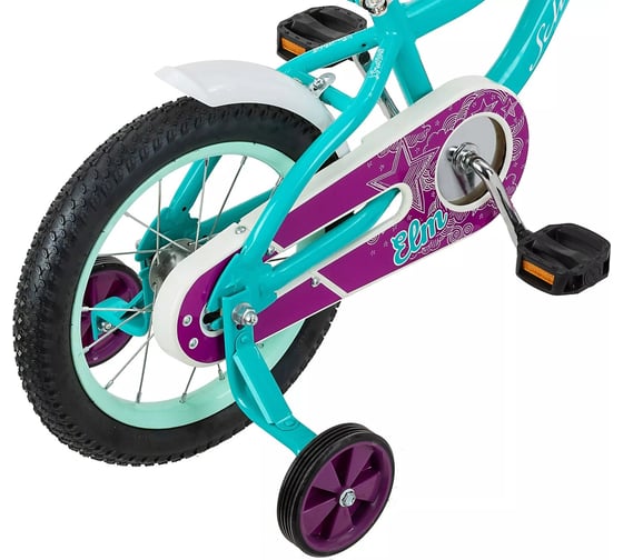 Детский велосипед Schwinn Elm Elm 14 + корзина, teal S0403RUB