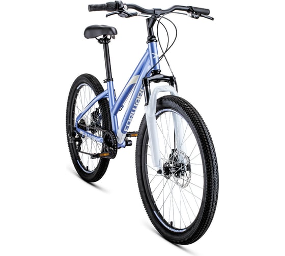 Велосипед FORWARD IRIS 24 2.0 disc, рост 13, 2019-2020, сиреневый RBKW06N46006