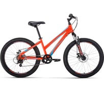 Велосипед FORWARD IRIS 24 2.0 disc, рост 13, 2019-2020, оранжевый RBKW06N46007