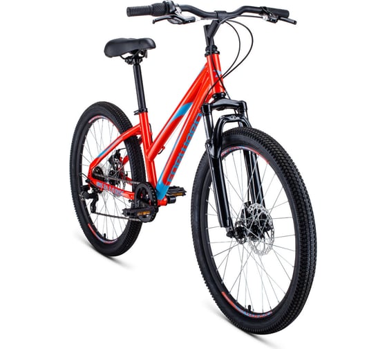 Велосипед FORWARD IRIS 24 2.0 disc, рост 13, 2019-2020, оранжевый RBKW06N46007