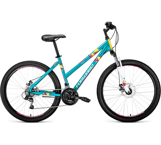 Велосипед FORWARD IRIS 26 2.0 disc, рост 17, 2018-2019, зеленый матовый RBKW97N6P002