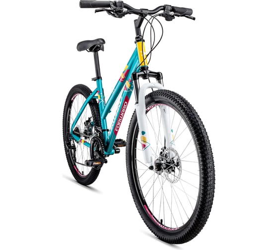 Велосипед FORWARD IRIS 26 2.0 disc, рост 17, 2018-2019, зеленый матовый RBKW97N6P002