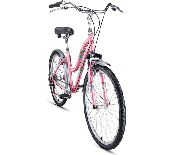 Велосипед FORWARD EVIA AIR 26 1.0, рост 16, 2018-2019, розовый матовый RBKW98667005