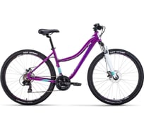 Велосипед FORWARD JADE 27.5 2.0 disc, рост 17, 2019-2020, фиолетовый RBKW0767Q006