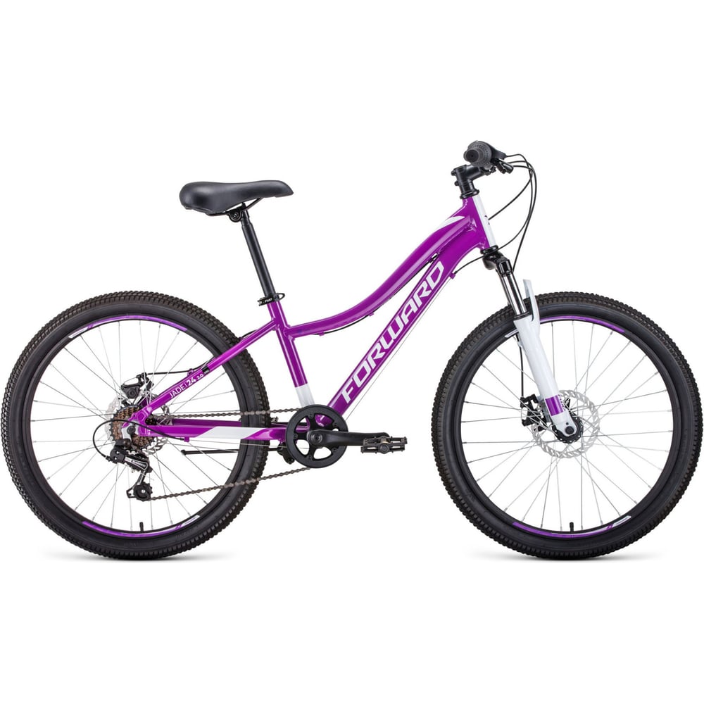 Велосипед FORWARD JADE 24 2.0 disc, рост 13, 2019-2020, фиолетовый ...
