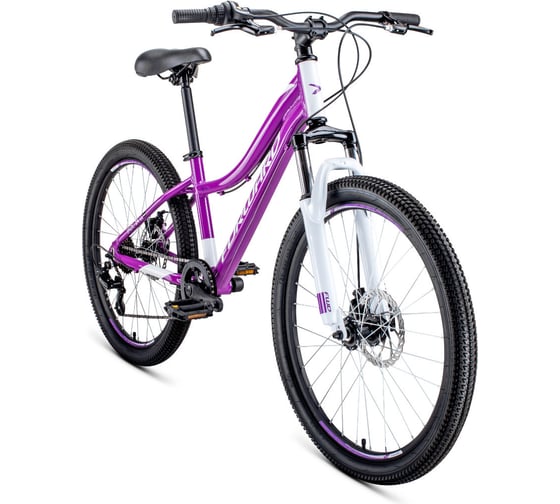 Велосипед FORWARD JADE 24 2.0 disc, рост 13, 2019-2020, фиолетовый RBKW0664Q003