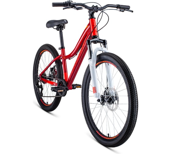 Велосипед FORWARD JADE 24 2.0 disc, рост 13, 2019-2020, красный RBKW0664Q002