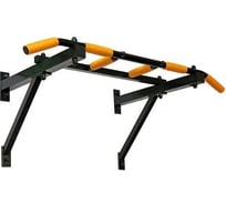 Треххватный разборный турник Absolute Champion Aktiv крепеж к стене, черный с желтыми ручками ВБ АЧ 10108