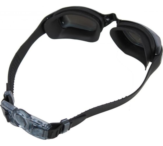 Очки для плавания BRADEX Комфорт+, черные, цвет линзы - зеркальный SF 0390