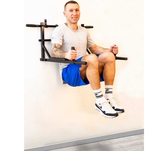 Турник Absolute Champion ЭлитСпортNEW белый с черными ручками разборный Aktiv АЧ 9958