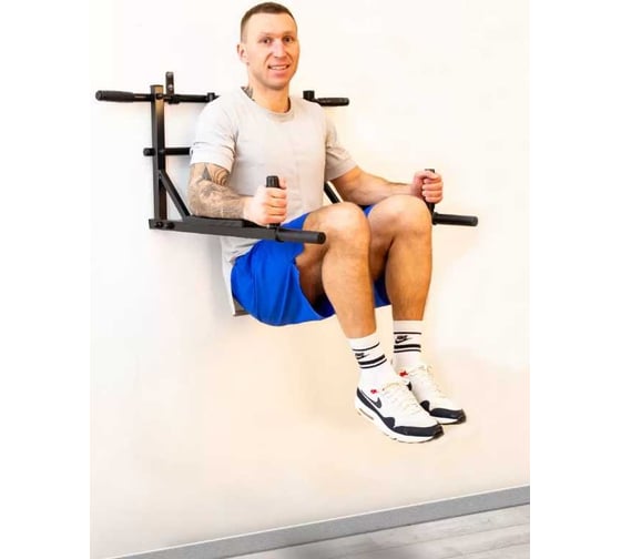 Турник Absolute Champion ЭлитСпортNEW черный с черными ручками разборный Aktiv АЧ 9960