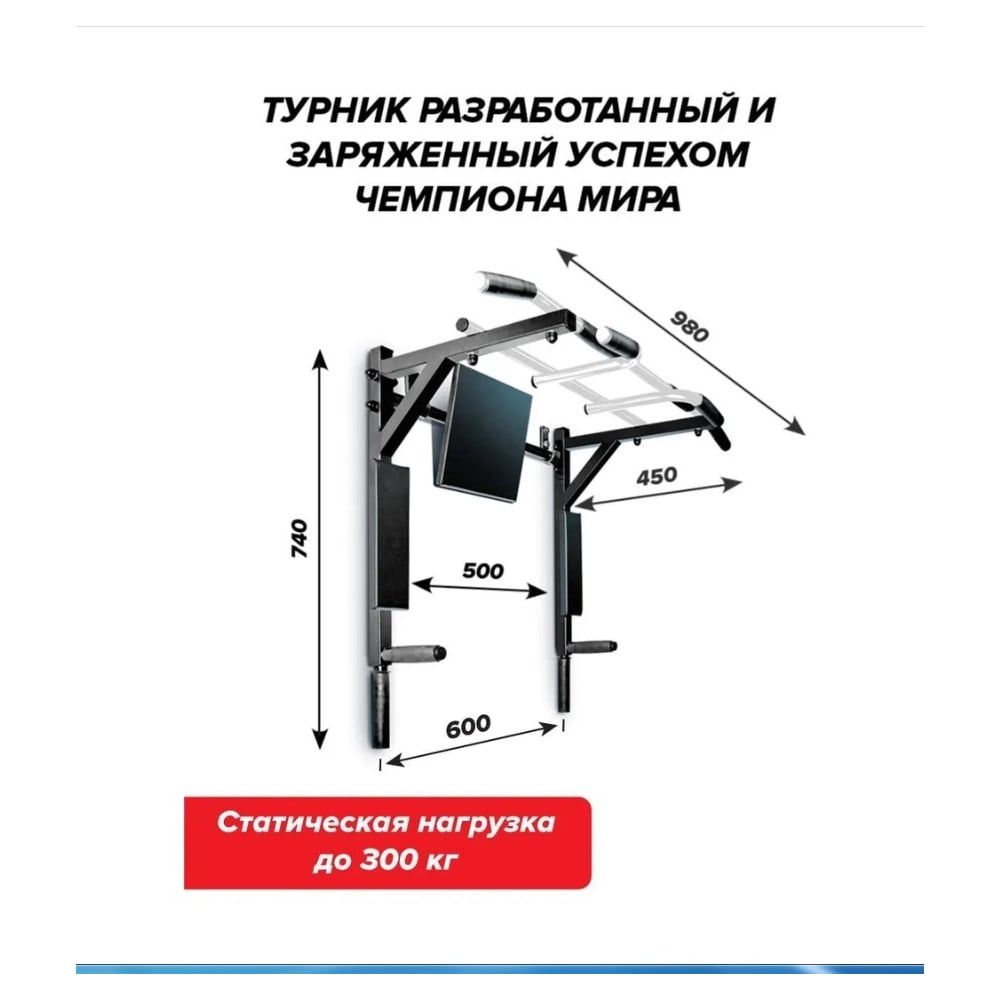 Разборный турник-брусья Absolute Champion Aktiv 3 в 1 ЦЕНТРЛ СПОРТ ...