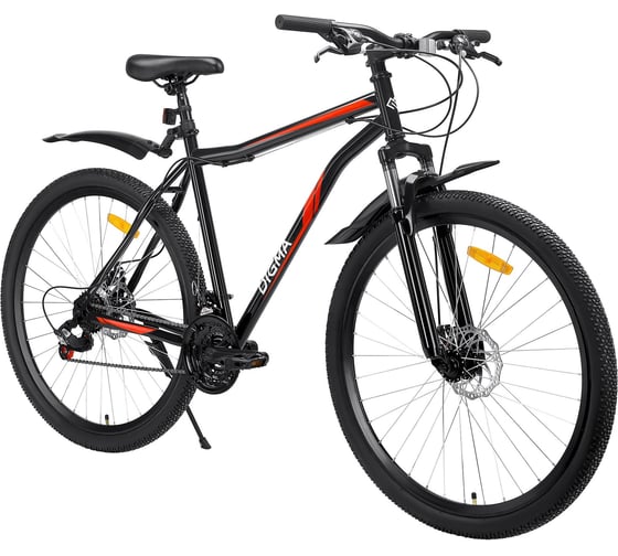 Горный велосипед DIGMA Big BIG-29/21-ST-S-BK рама 21", черный, 16.9кг 1842612