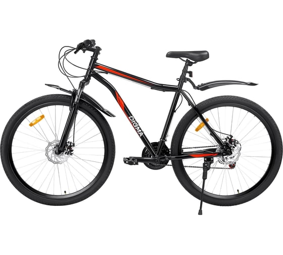 Горный велосипед DIGMA Big BIG-29/21-ST-S-BK рама 21", черный, 16.9кг 1842612