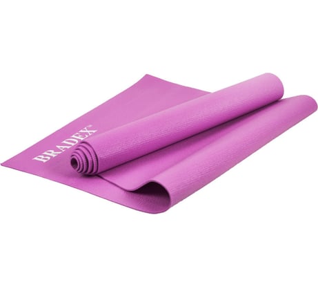 Коврик для йоги BRADEX 173х61х0.3 см, розовый SF 0401