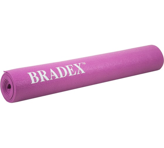 Коврик для йоги BRADEX 173х61х0.3 см, розовый SF 0401