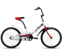 Велосипед FORWARD SCORPIONS 20 1.0, рост 10.5 2019-2020, белый/красный, RBKW05N01003