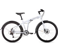 Велосипед FORWARD TRACER 26 2.0, рост 17, 2018-2019, белый, RBKW9R267003