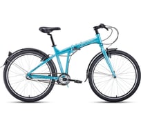 Велосипед FORWARD TRACER 26 3.0. рост 19, складной, 2019-2020, бирюзовый/белый, RBKW0R667010