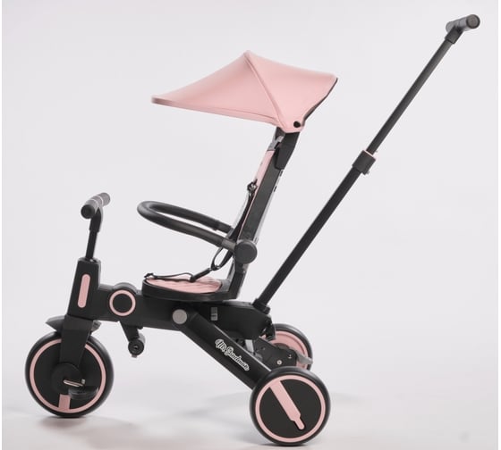 Детский трехколесный складной велосипед Mr Sandman розовый SL-168Р