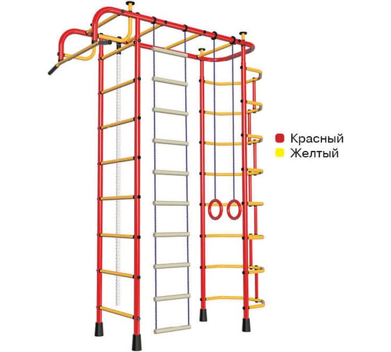 Детский спортивный комплекс Пионер 2М красно/жёлтый СГ000002149 1