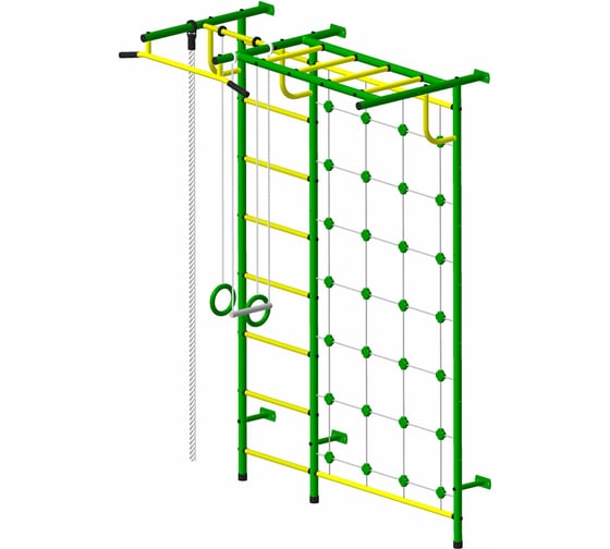Детский спортивный комплекс Пионер С4С зелёно/жёлтый СГ000001148 1