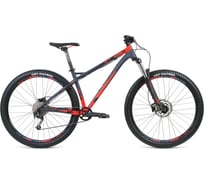 Велосипед FORMAT 1313 29, рост L, 2019-2020, темно-серый/красный матовый RBKM0M699001