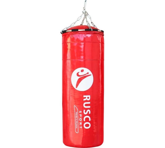 Боксерский мешок Ruscosport 25 кг (+/- 5 кг), 90x35 см, красный 4680062715447 1
