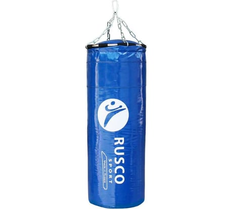 Боксерский мешок Ruscosport 55 кг (+/- 5 кг), 180x35 см, синий 4680062715591