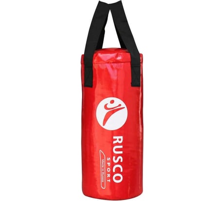 Боксерский мешок Ruscosport 16 кг (+/- 3 кг), 75x30 см, красный 4680062715409