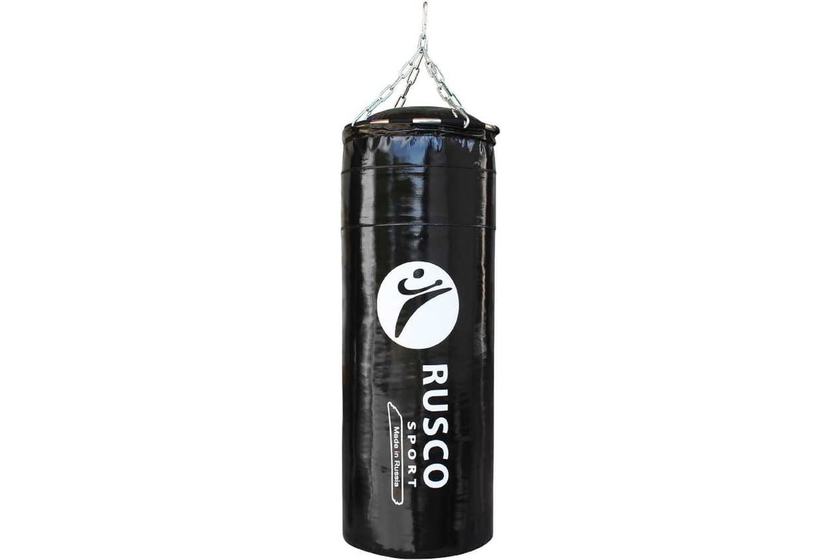 Боксерский мешок Ruscosport 45 кг (+/- 5 кг), 150x35 см, черный ...