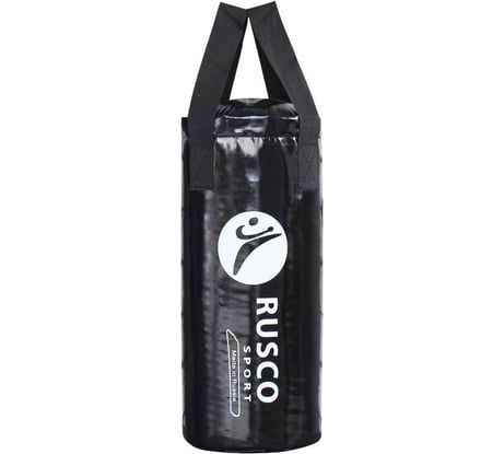 Боксерский мешок Ruscosport 16 кг (+/- 3 кг), 75x30 см, черный 4680062715379