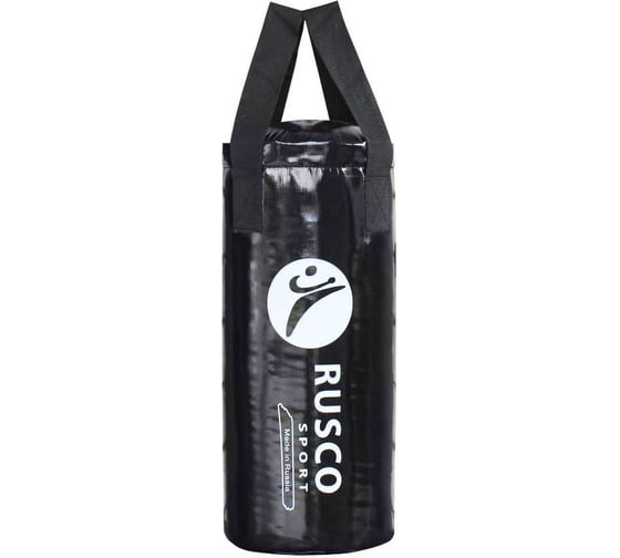 Боксерский мешок Ruscosport 8 кг (+/- 2 кг), 55x25 см, черный 4680062715294