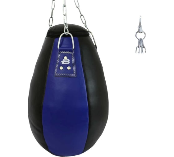 Боксерская груша Boybo bp2001 кожа, синяя 4631151779390 1