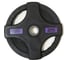 Олимпийский обрезиненный диск Original FitTools черный, с двумя хватами, 25 кг FT-2HGP-25 3