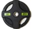 Олимпийский обрезиненный диск Original FitTools черный с двумя хватами, 20 кг FT-2HGP-20 1