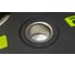 Олимпийский обрезиненный диск Original FitTools черный с двумя хватами, 20 кг FT-2HGP-20 5