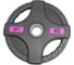 Олимпийский обрезиненный диск Original FitTools черный, с двумя хватами, 15 кг FT-2HGP-15 2