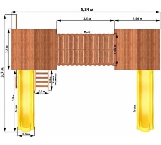 Детская площадка National Tree Company Спортивный городок 6 СГ6