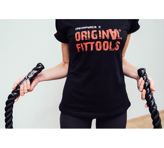 Тяжелая скакалка для функционального тренинга Original FitTools 38мм x 3м FT-UBJR3