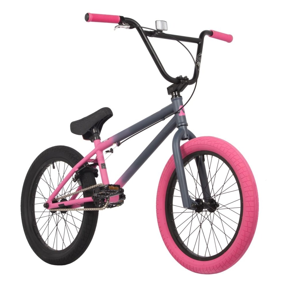 Велосипед NOVATRACK BMX JUPITER 20", серый/розовый, сталь , рама 20", U ...