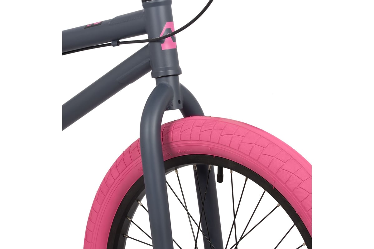 Велосипед NOVATRACK BMX JUPITER 20", серый/розовый, сталь , рама 20", U ...