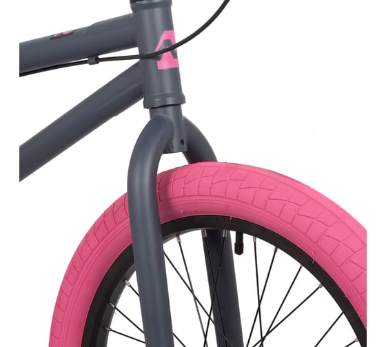 Велосипед NOVATRACK BMX JUPITER 20", серый/розовый, сталь , рама 20", U-BRAKE 20BMX.JUPITER.PNG4
