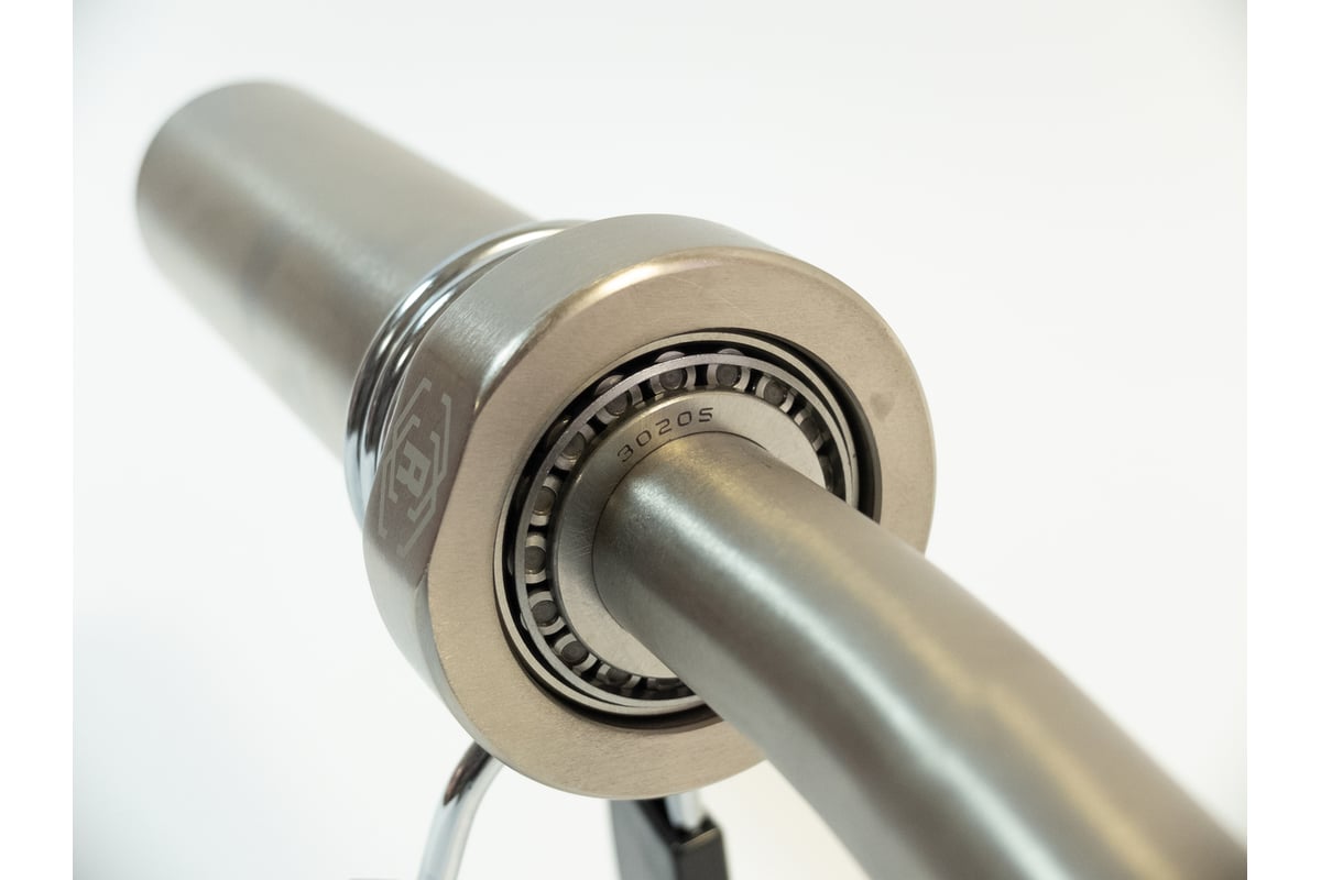 Олимпийский слабоизогнутый гриф Rebel 47" с упорными подшипниками и ...