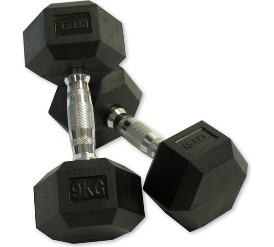 Набор гексагональных гантелей Rebel RGHEX-110 SET, 10 пар, от 1 до 10 кг RGHEX-110 (SET)